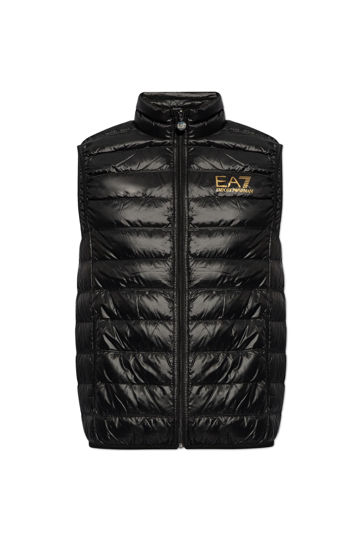 Quilted vest with logo
