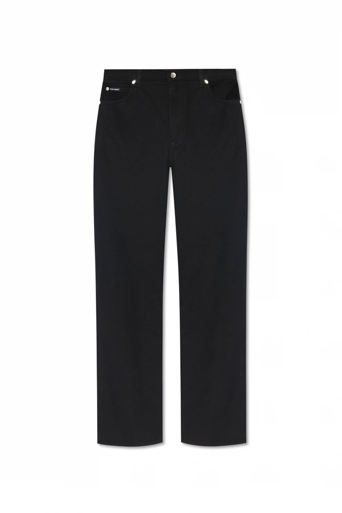 BLACK Jeans with straight legs