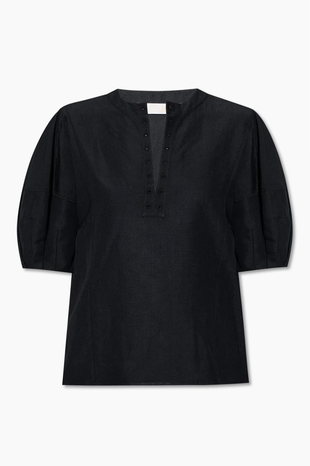 Top with puff sleeves