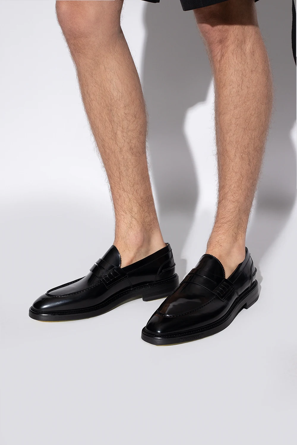 Leather loafers