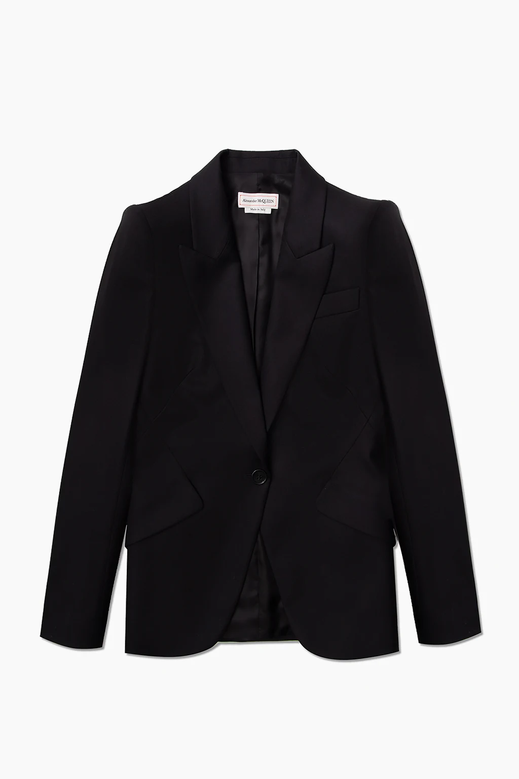 Blazer with peak lapels