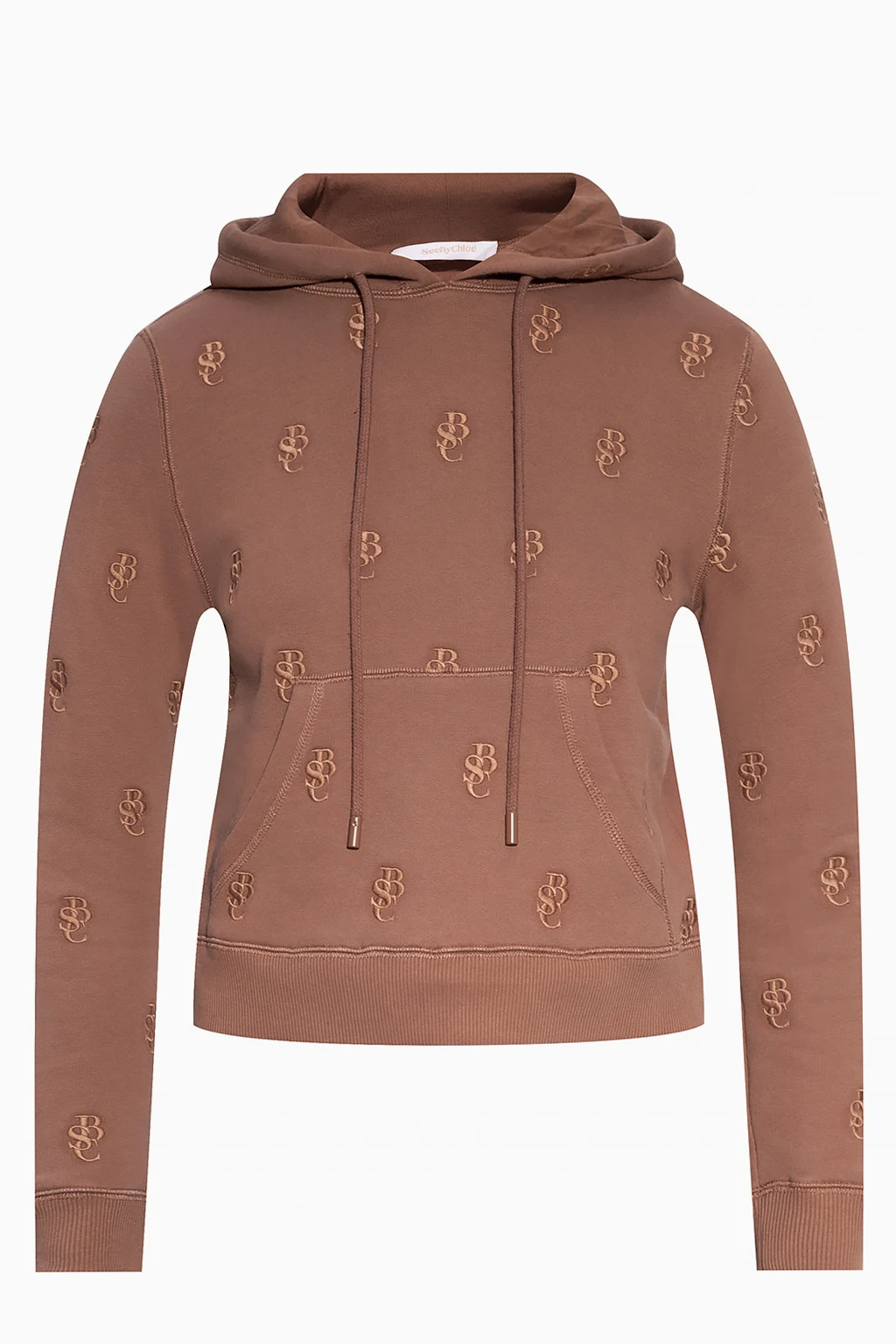 Logo-embroidered hoodie