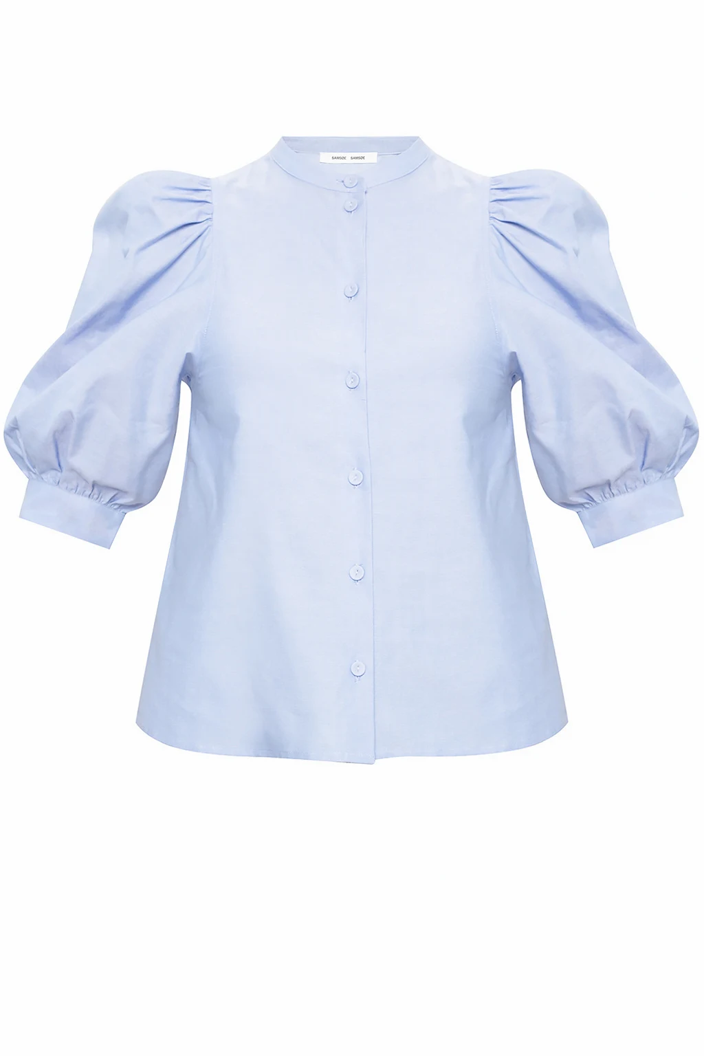 Shirt with puffed sleeves