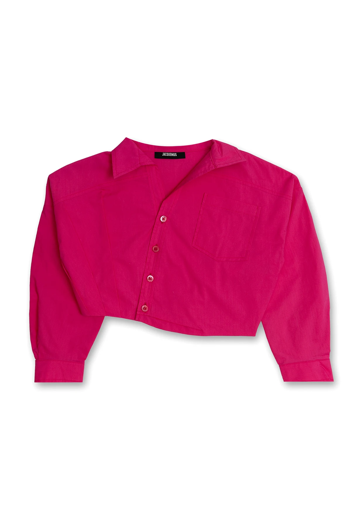 PINK Cropped asymmetrical shirt