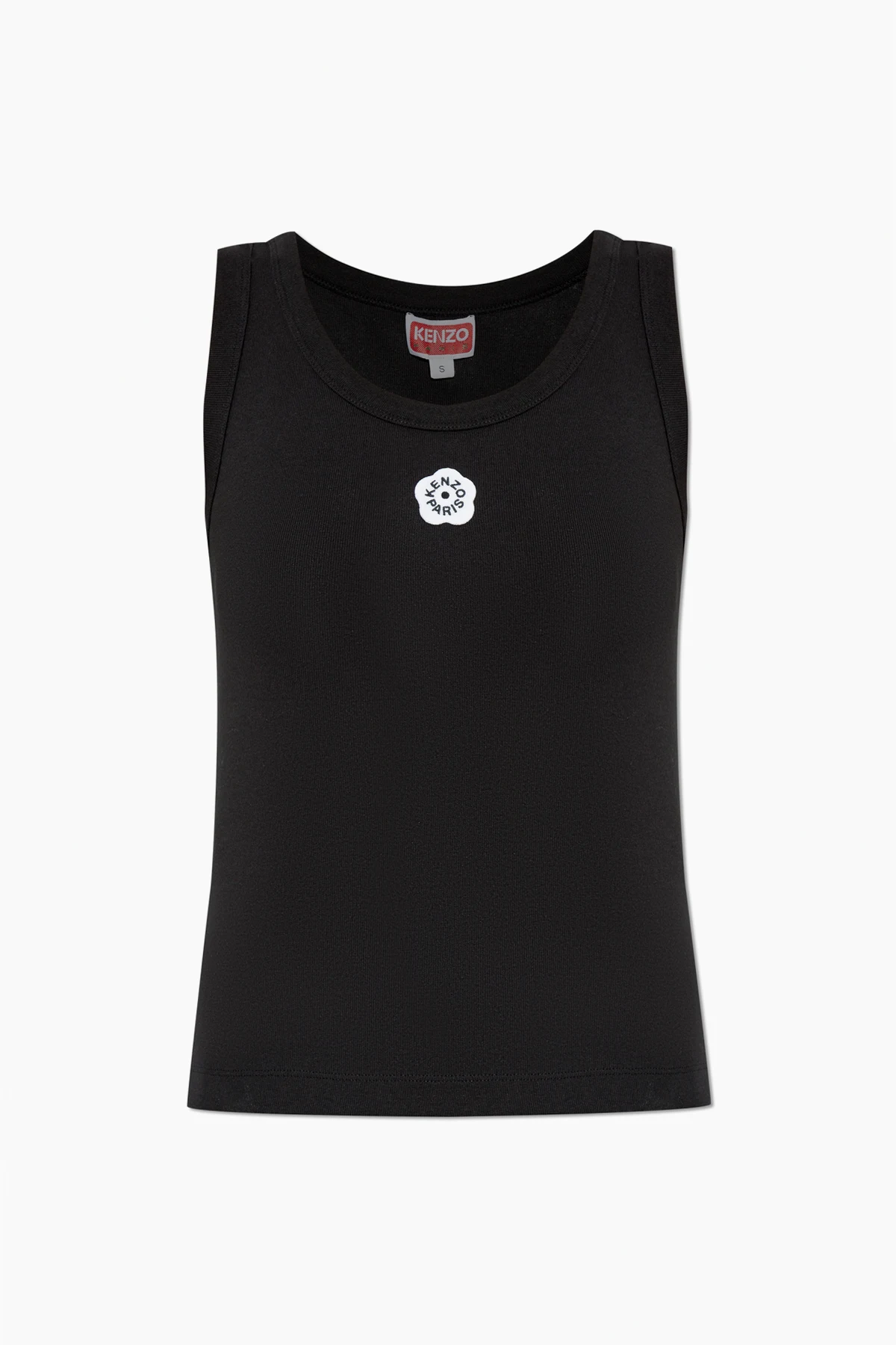 Top with logo patch