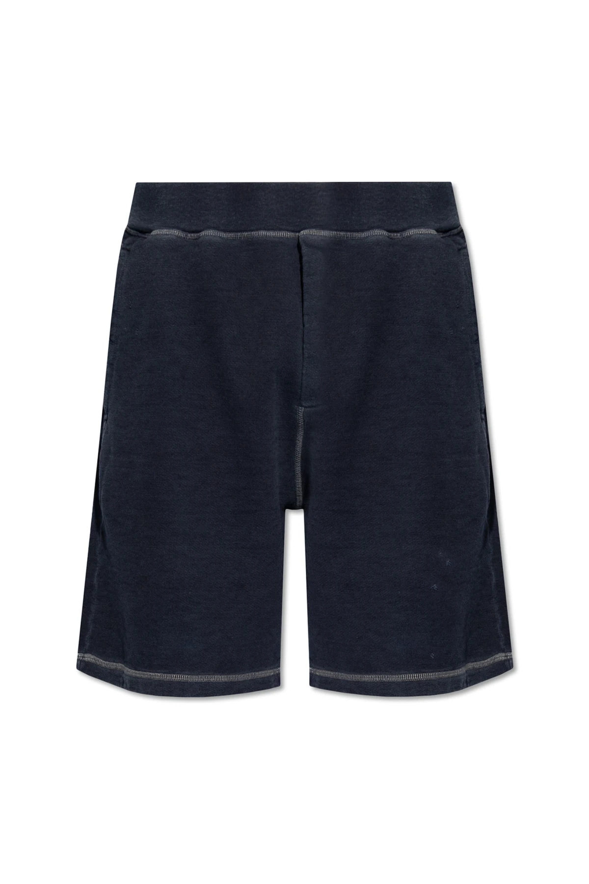 Sweat shorts with worn-out effect