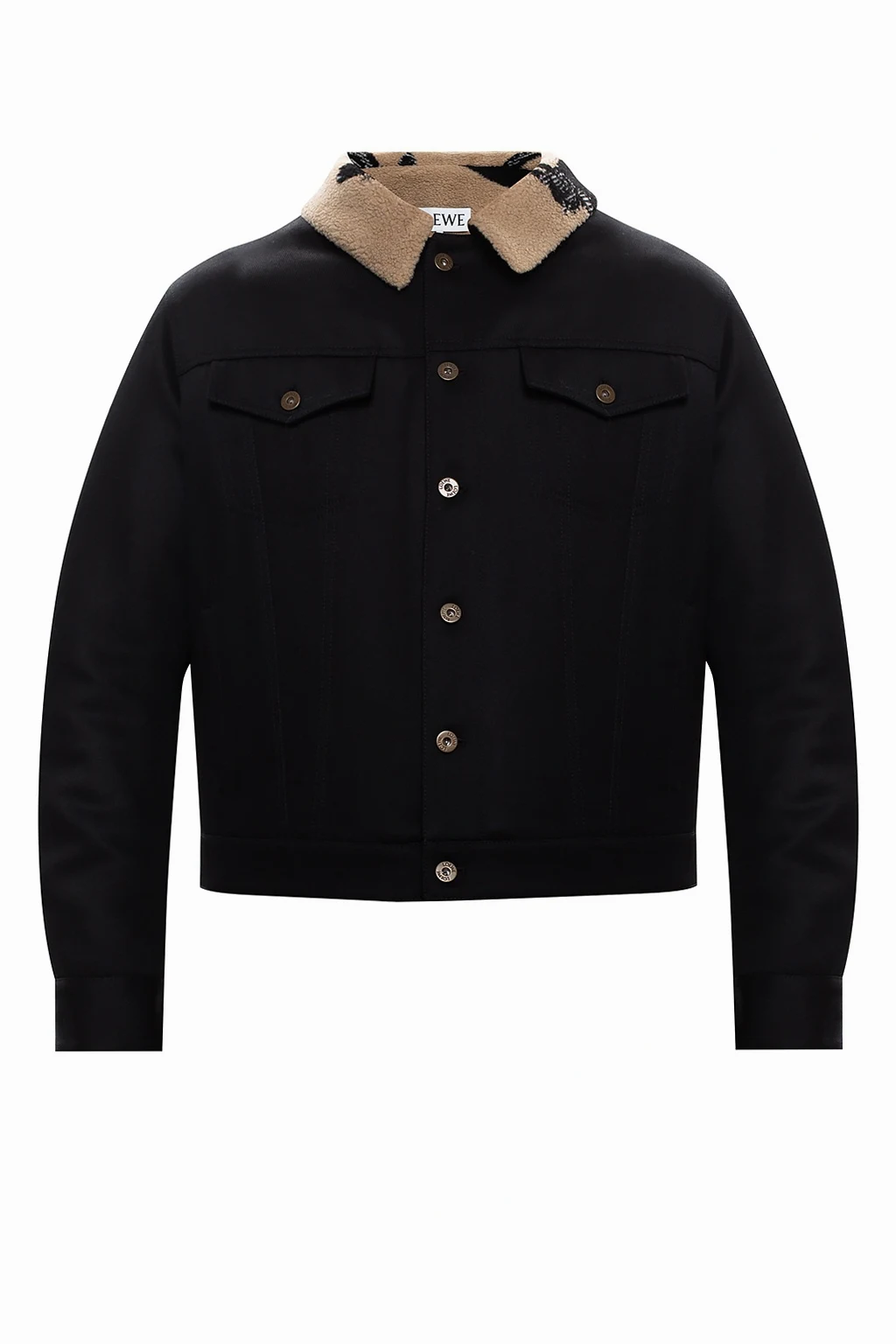 Wełniana kurtka z logo