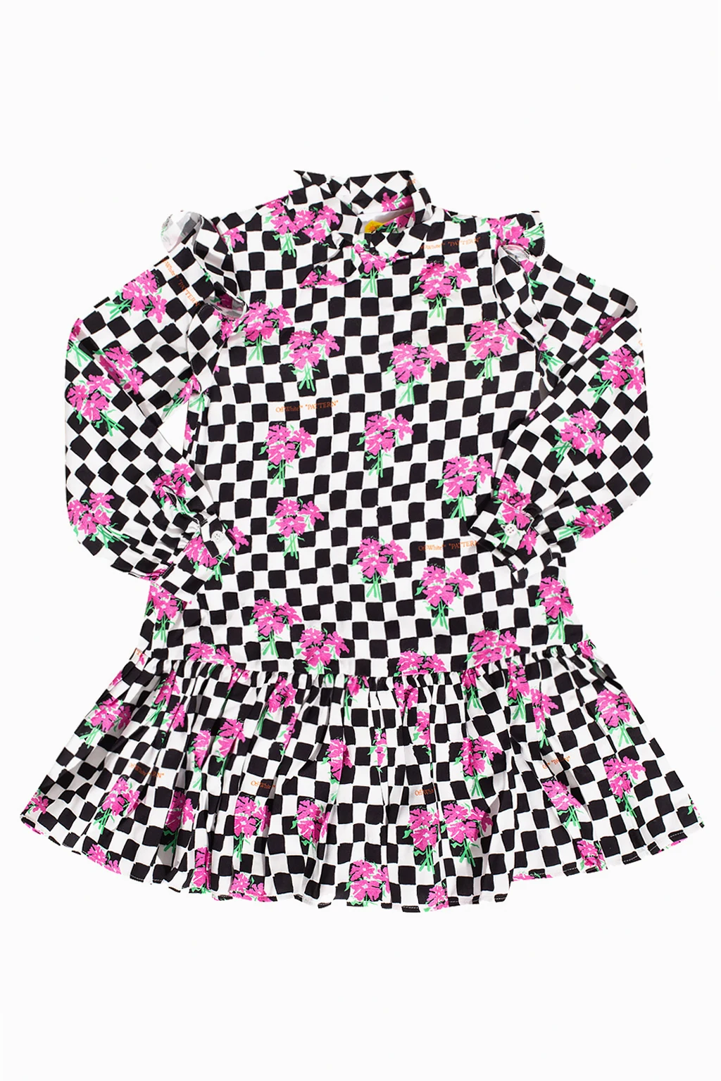 Dress with floral motif