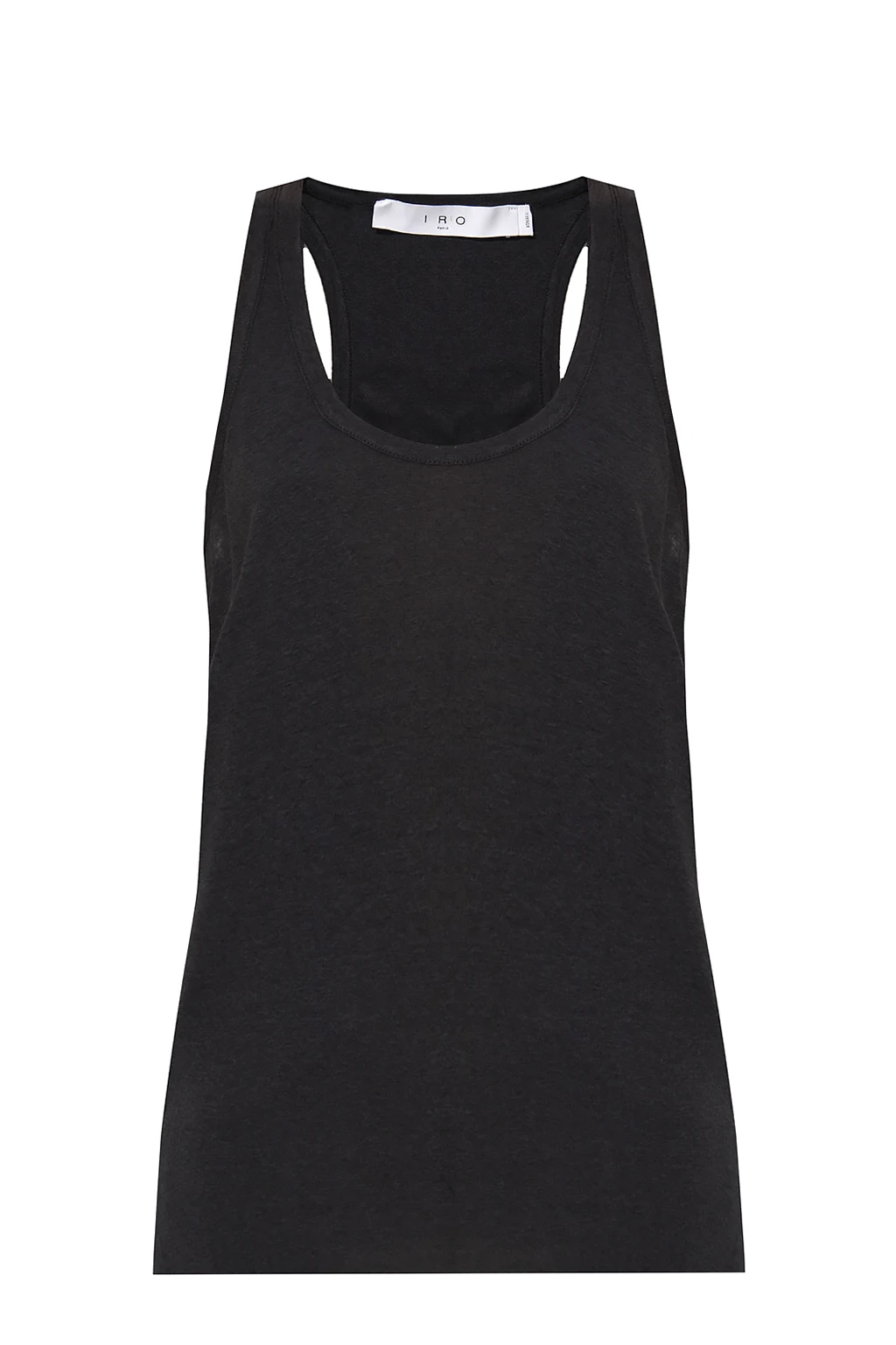 Raw-edge tank top