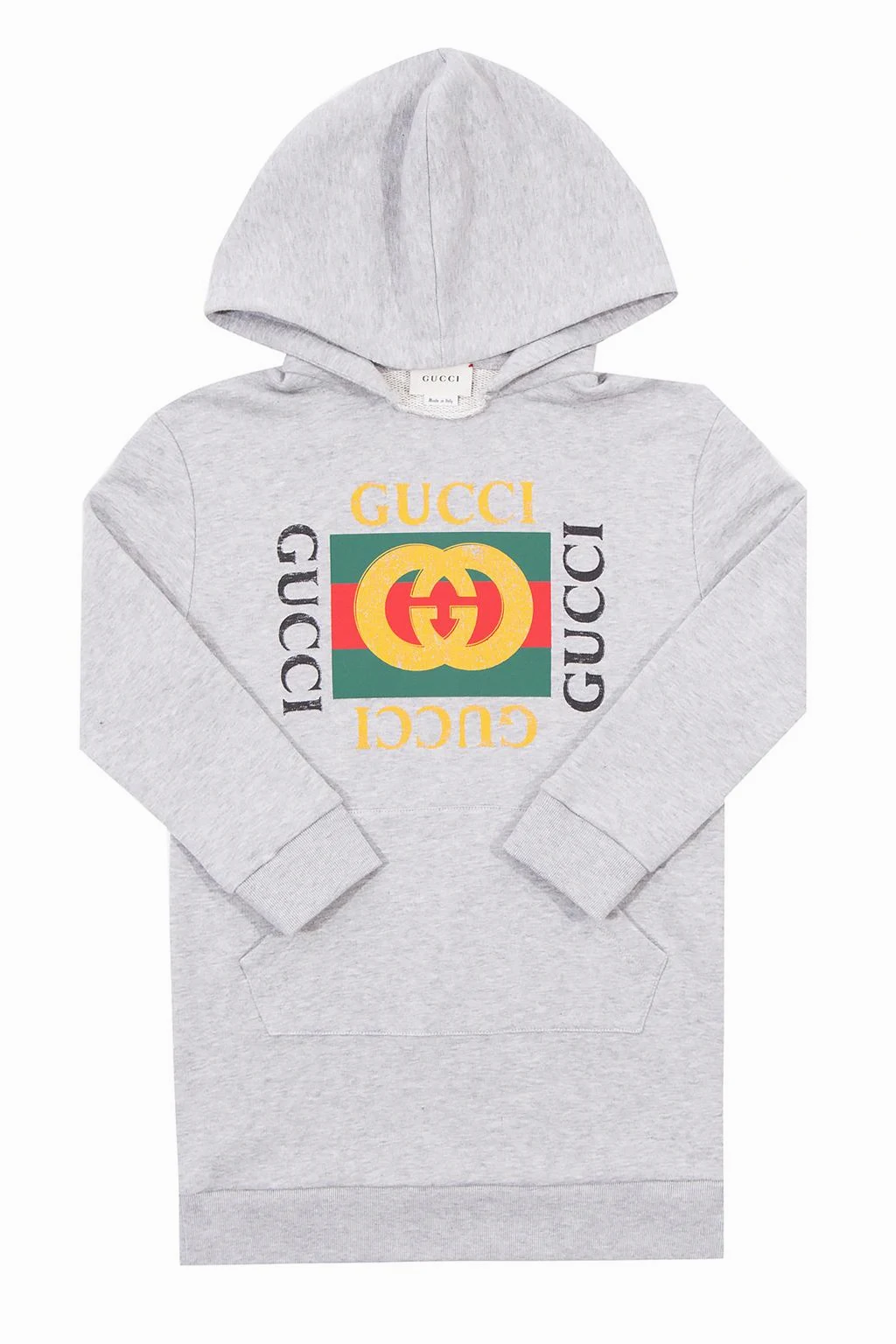 Sweatshirt dress with a logo