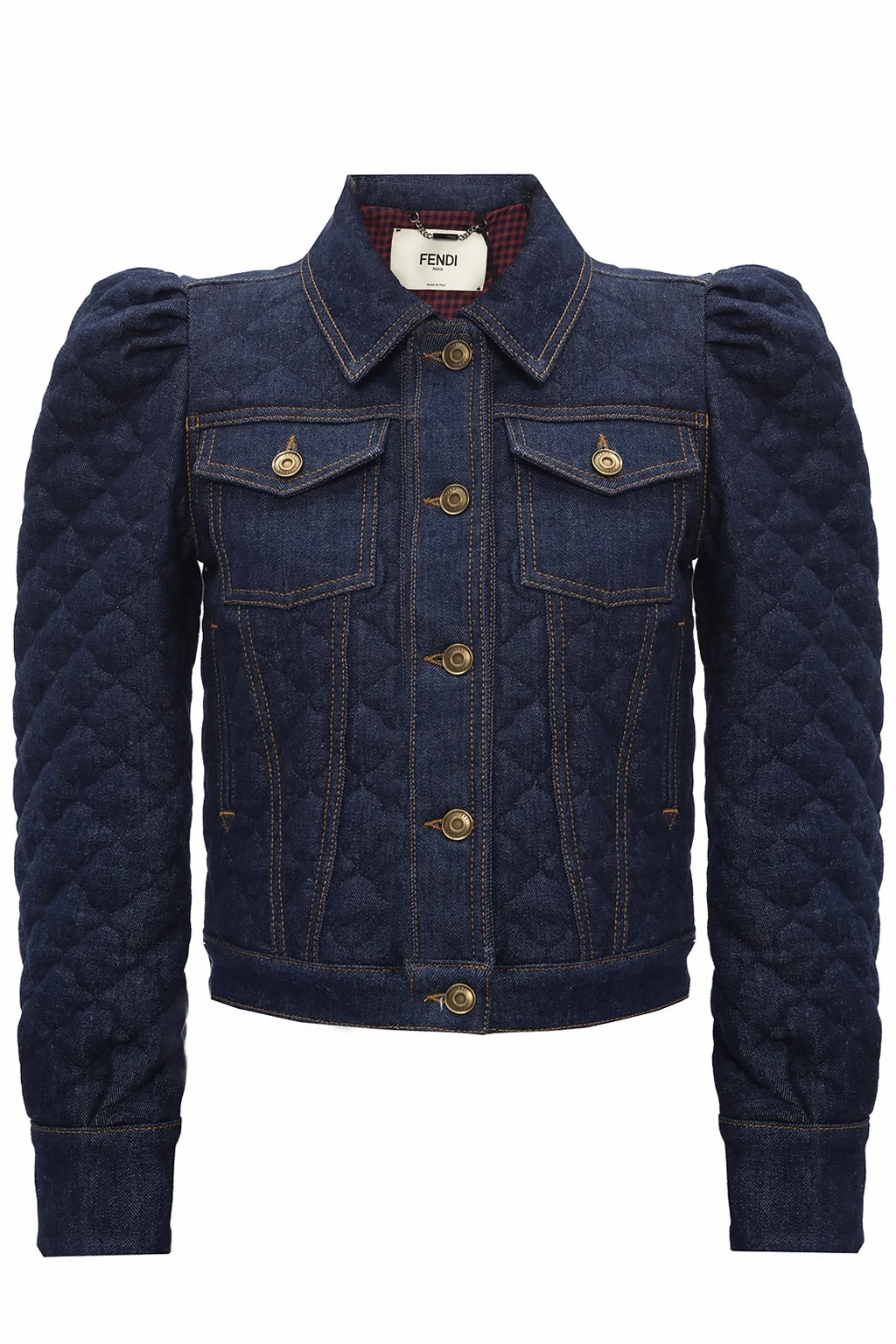 Quilted denim jacket