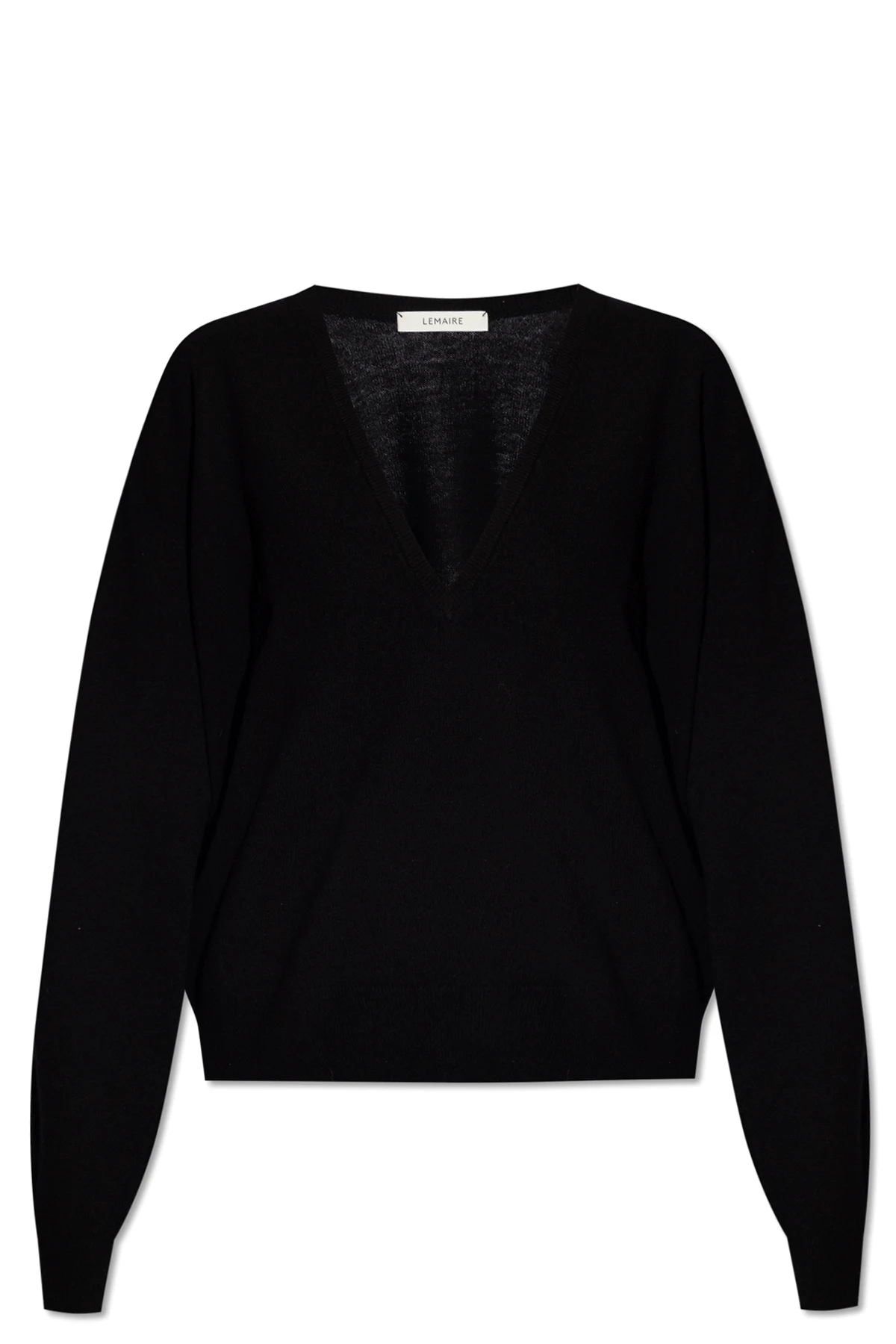 Sweter z dekoltem w serek