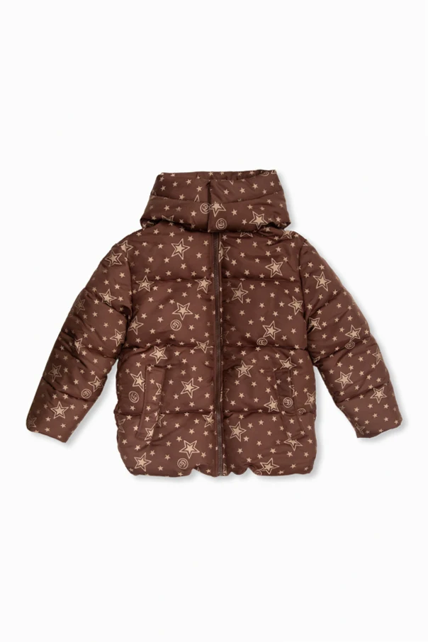 BRAUN Down jacket with motif of stars