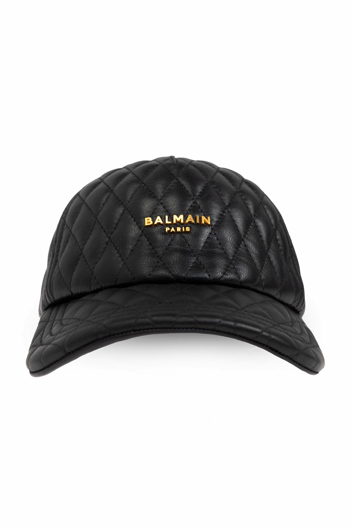 Skórzana czapka z daszkiem