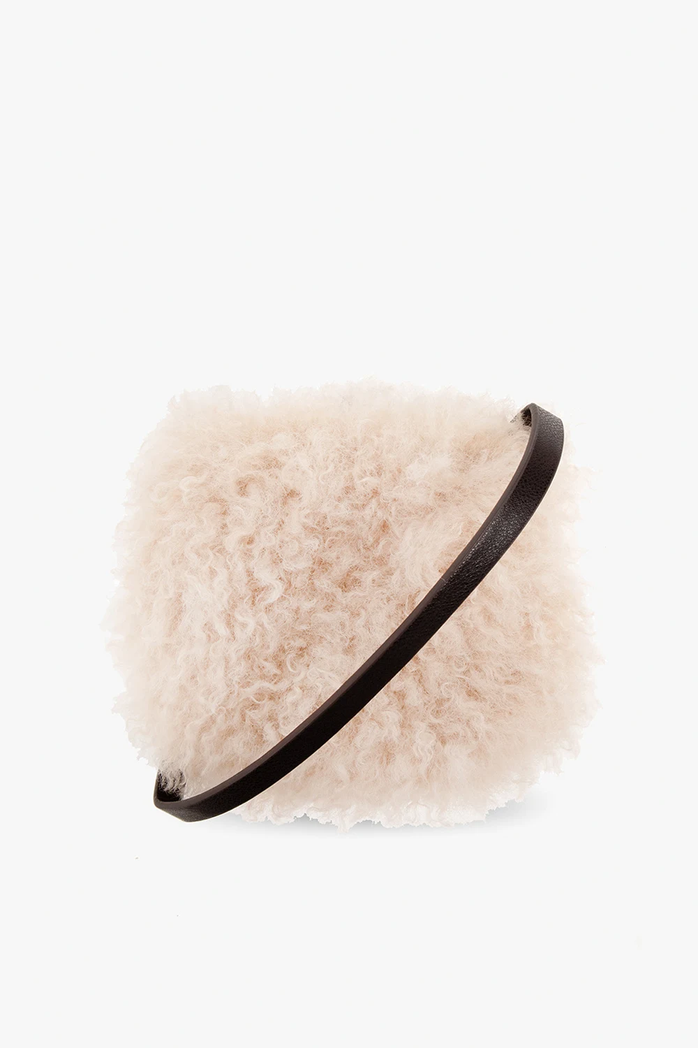 Faux fur shoulder bag
