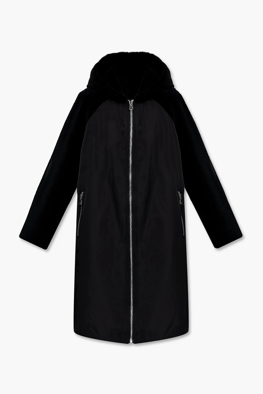 Reversible wool coat