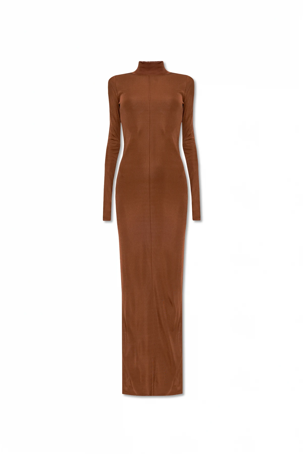 Dress with a stand-up collar