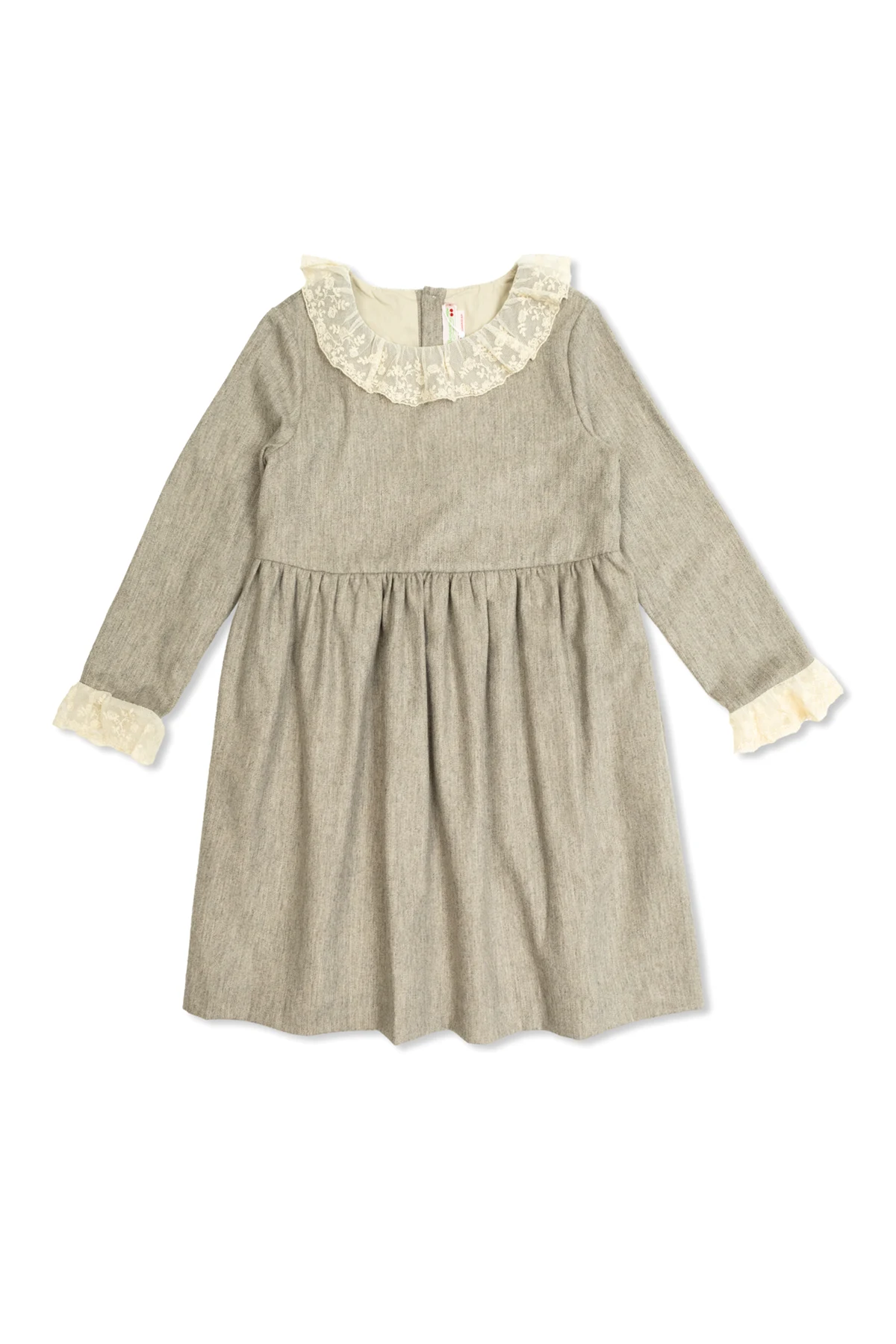 Dress with lace trim