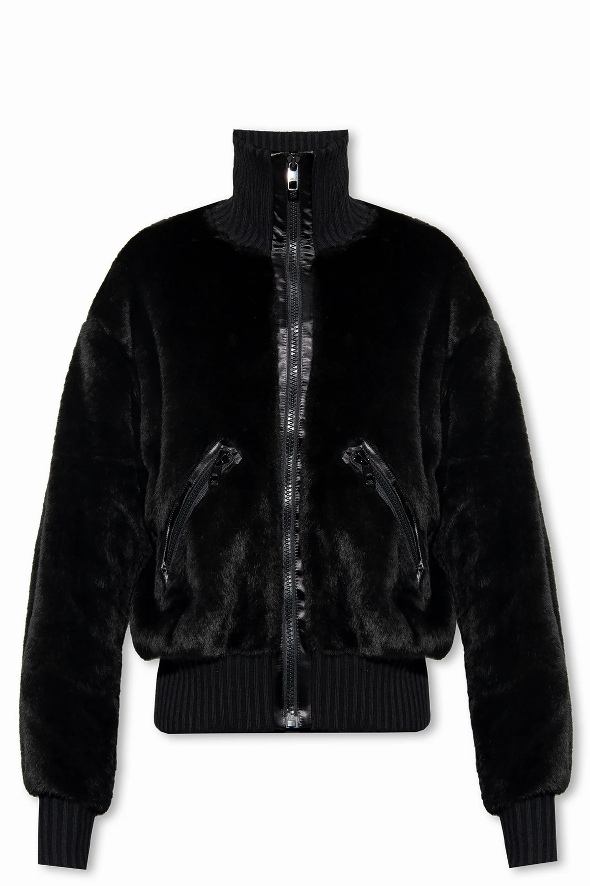 Jacket with high neck