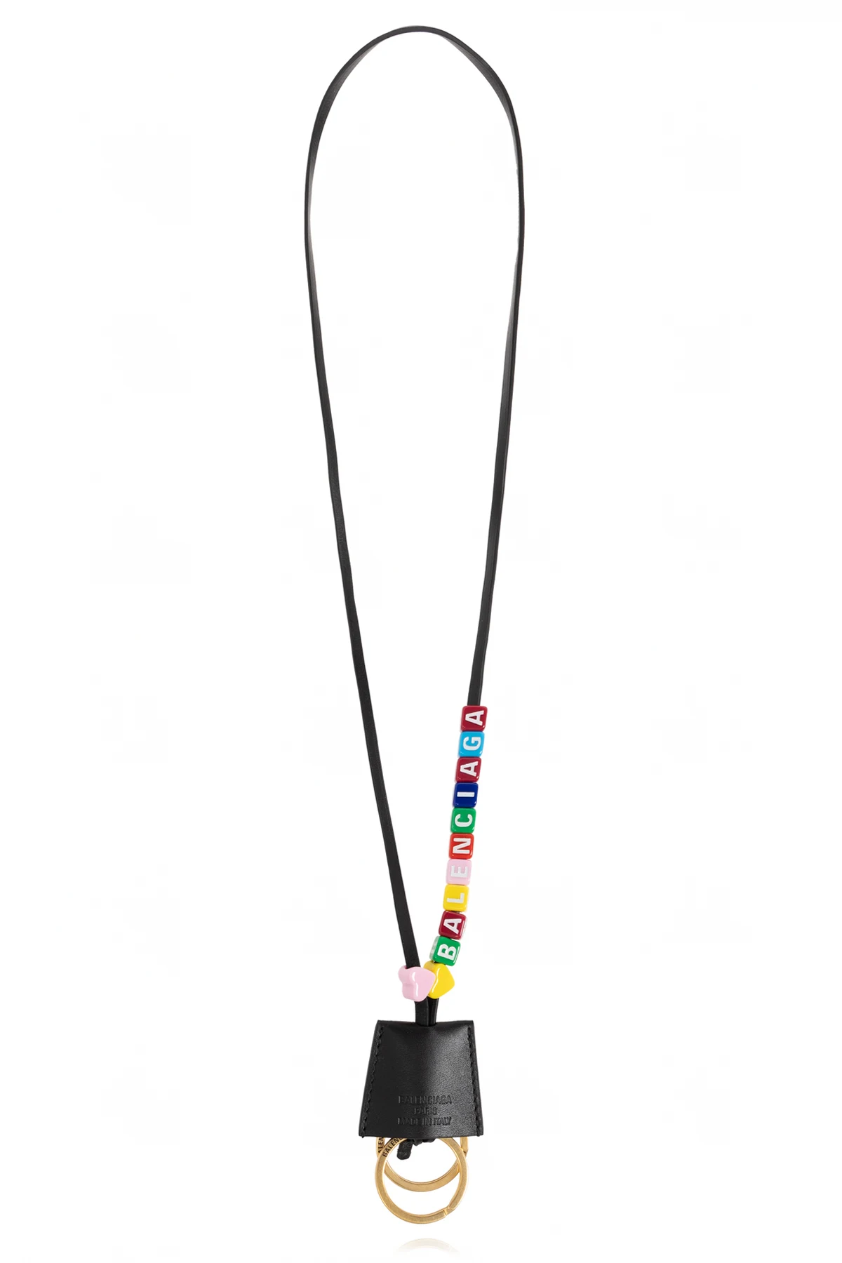 Lederanhänger mit Schlüsselanhänger