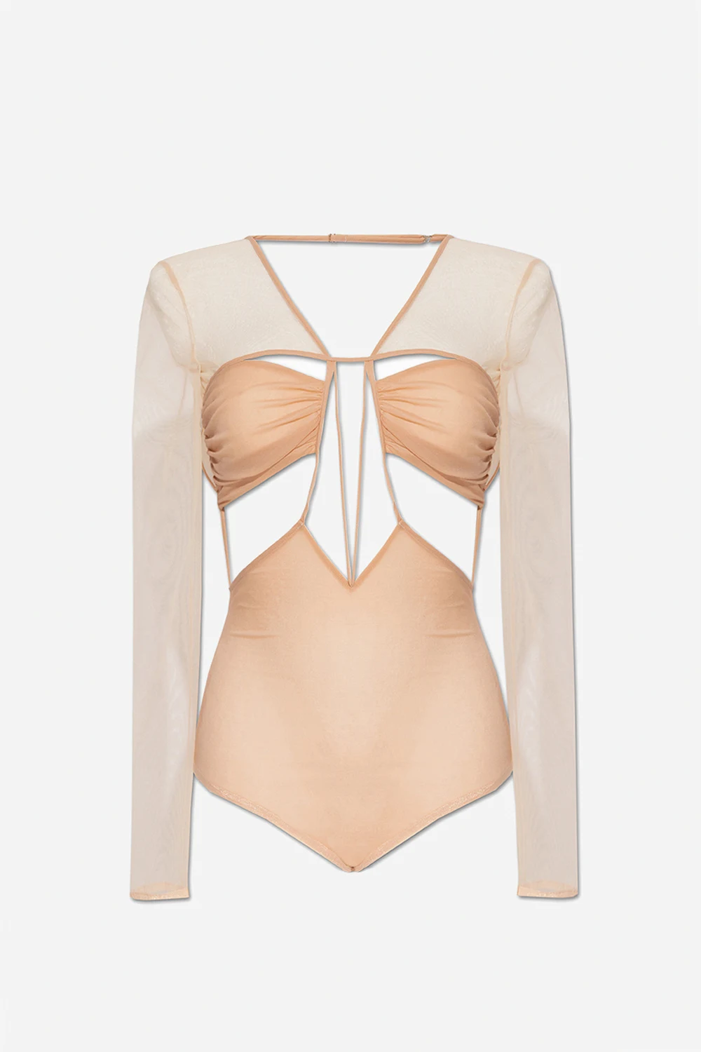 Jedwabne body z wycięciami