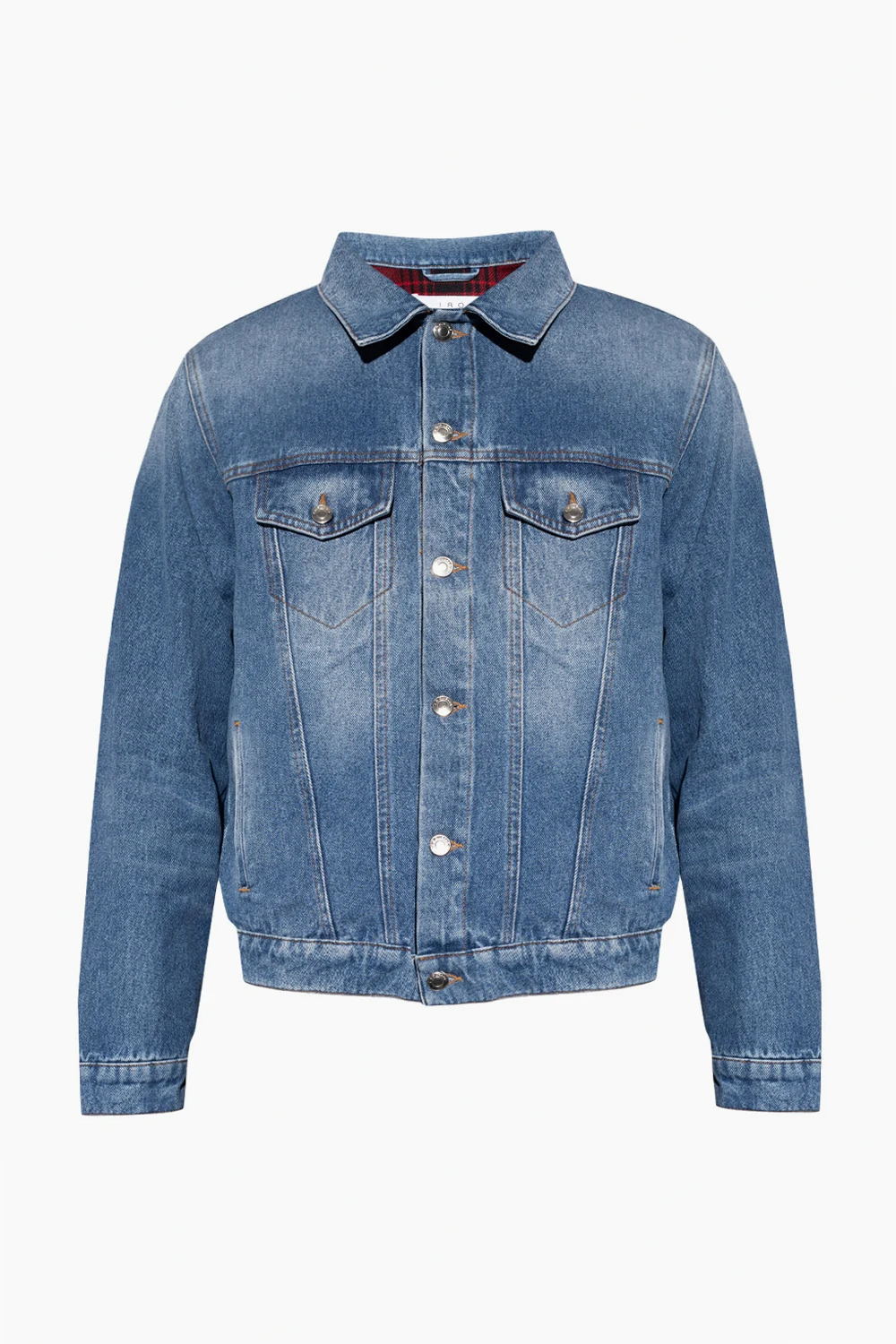 Distressed denim jacket