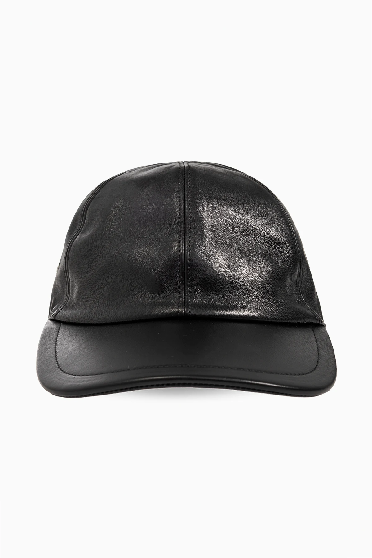 Leather baseball cap