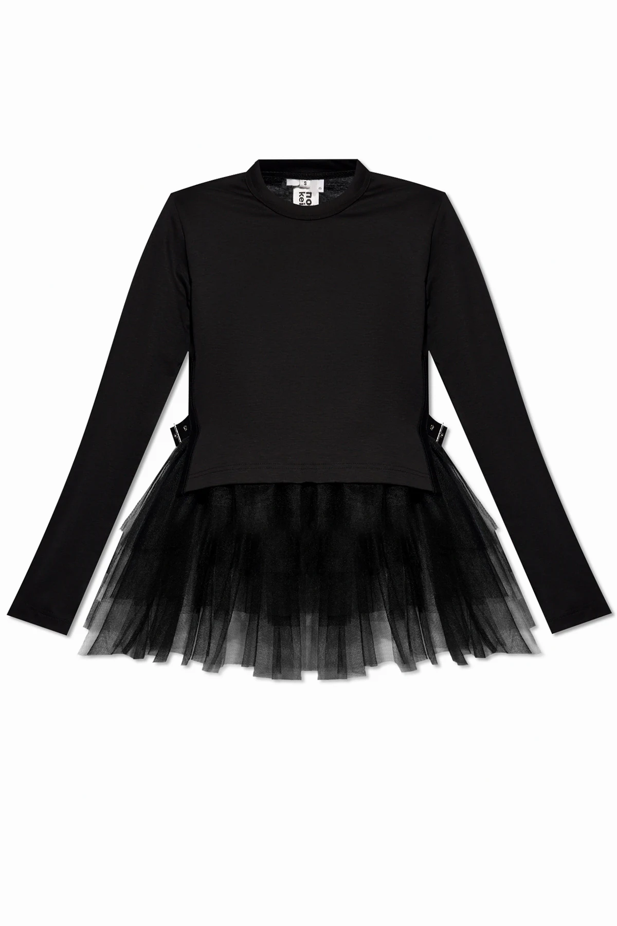 Top mit Tüllabschluss