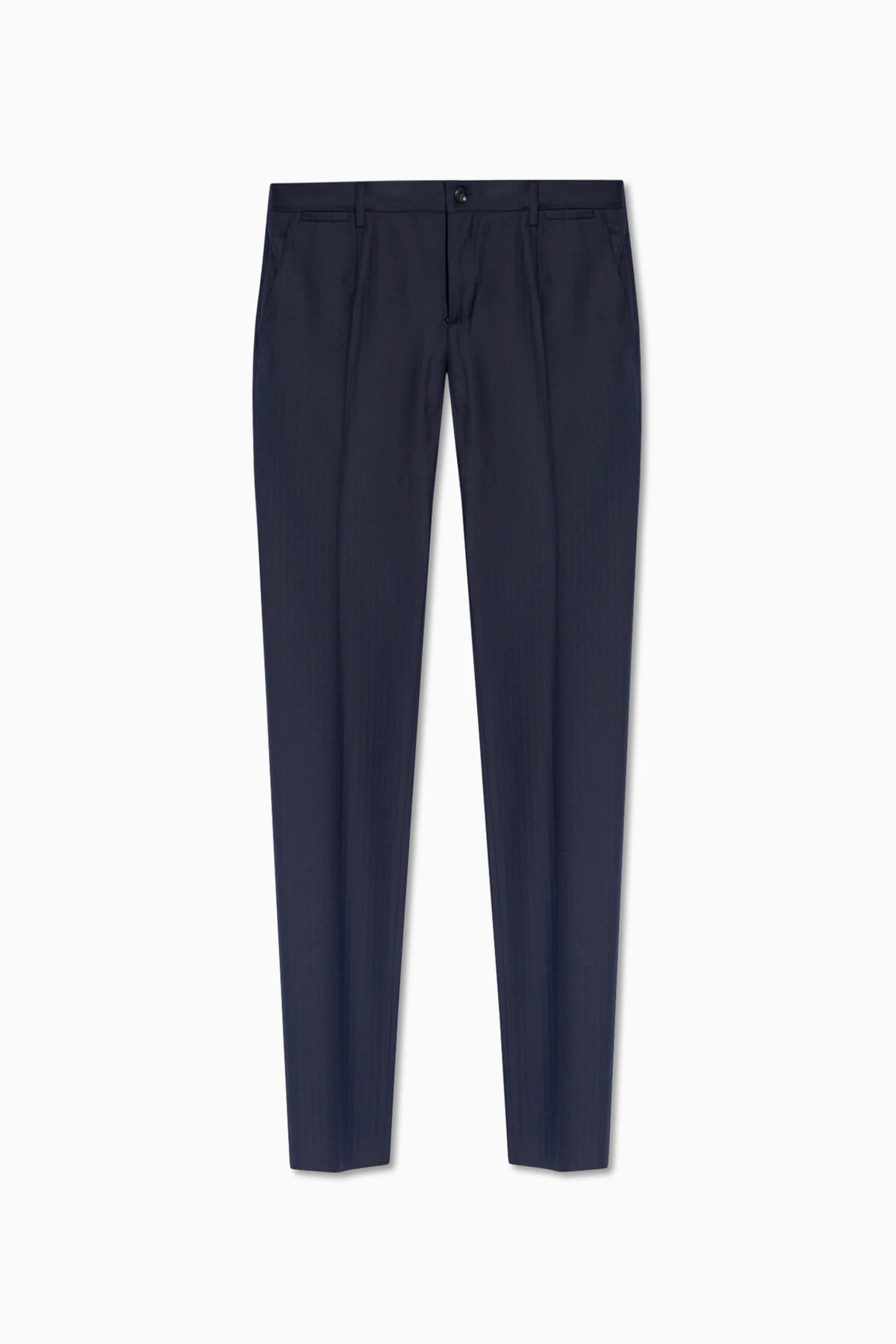 NAVY BLUE Wool trousers