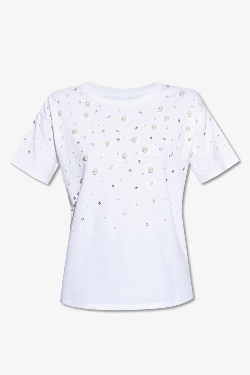 T-shirt with glossy appliqués
