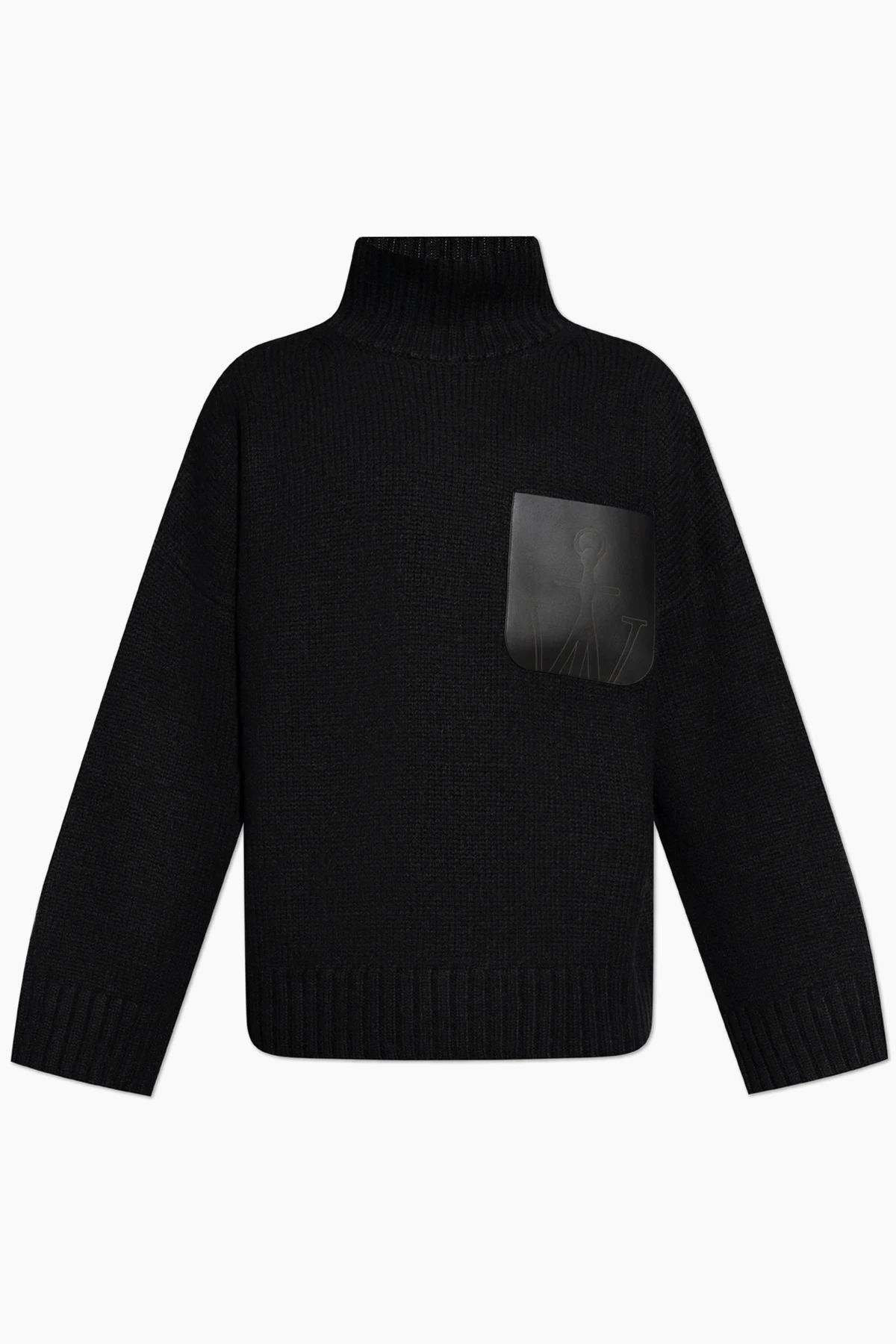 Rollkragenpullover mit Tasche