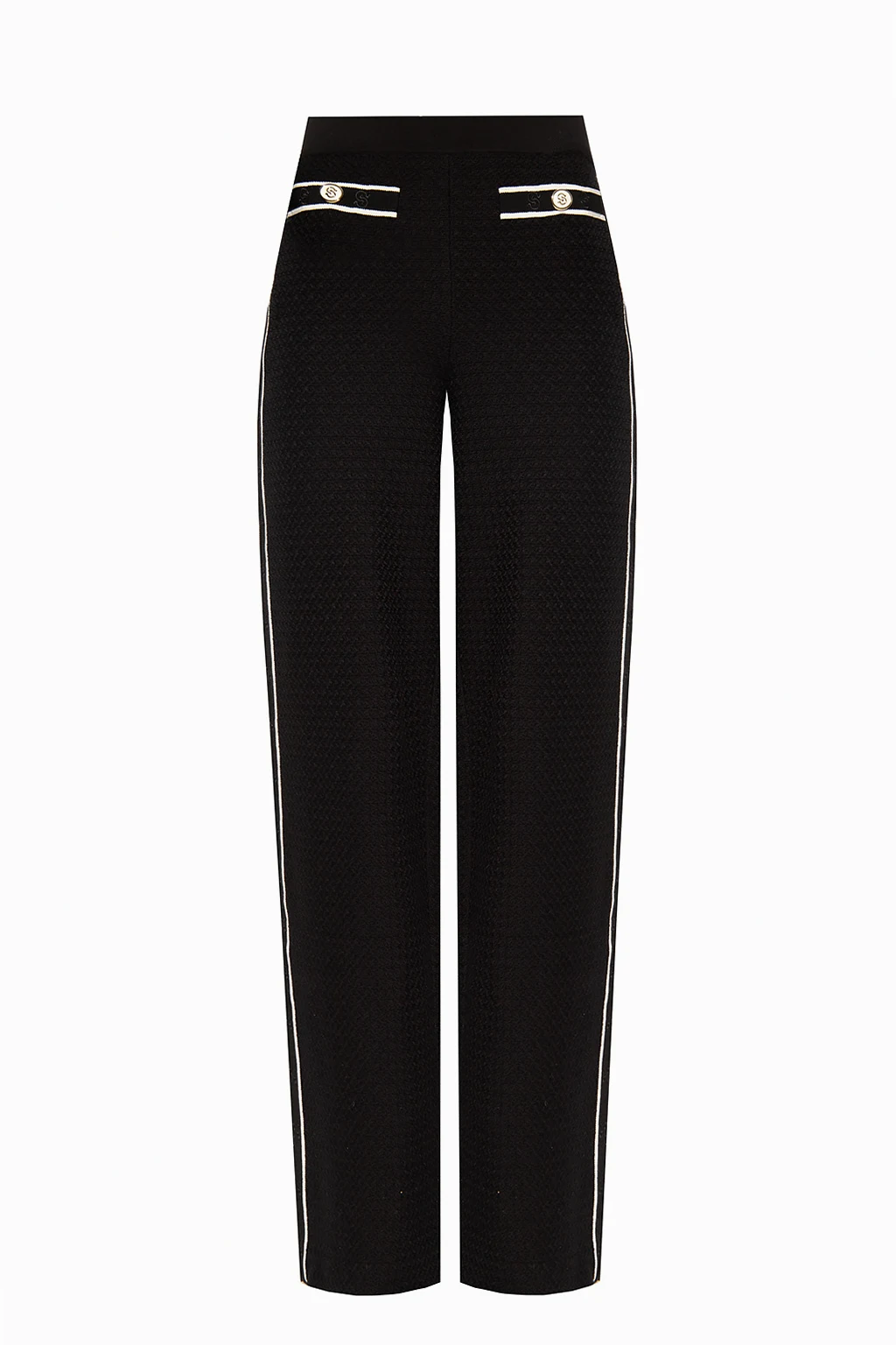 High-waisted trousers