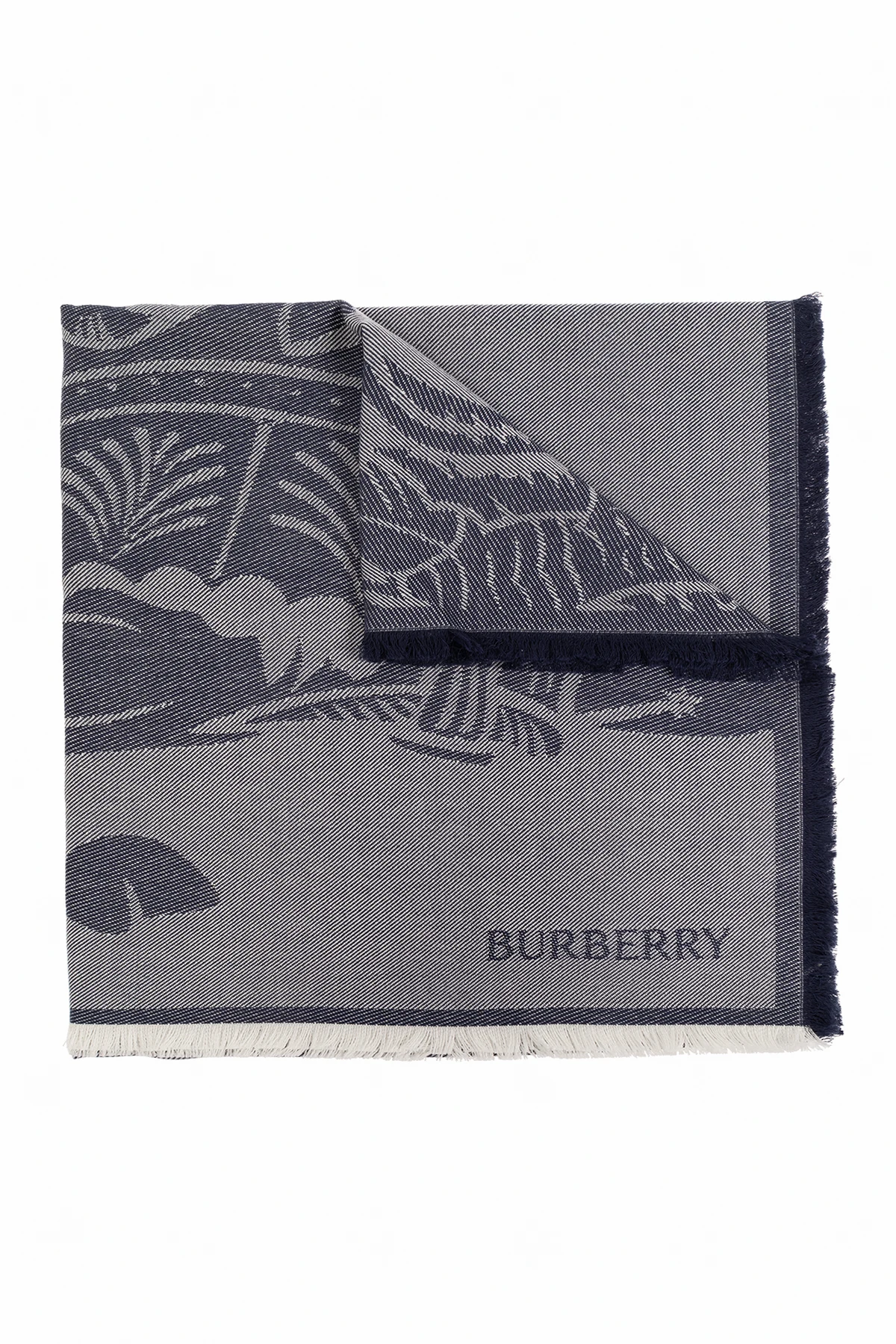 Scarf with logo pattern