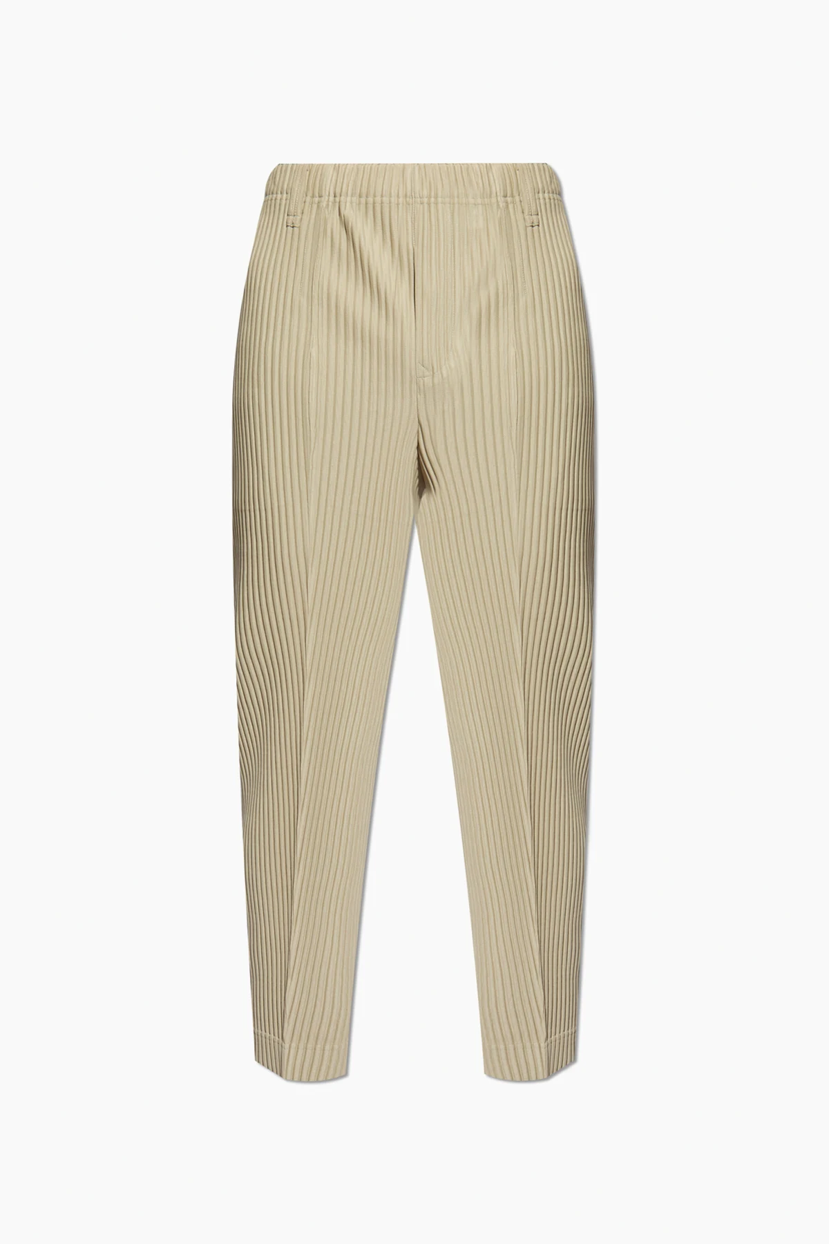 Plisowane spodnie w kant