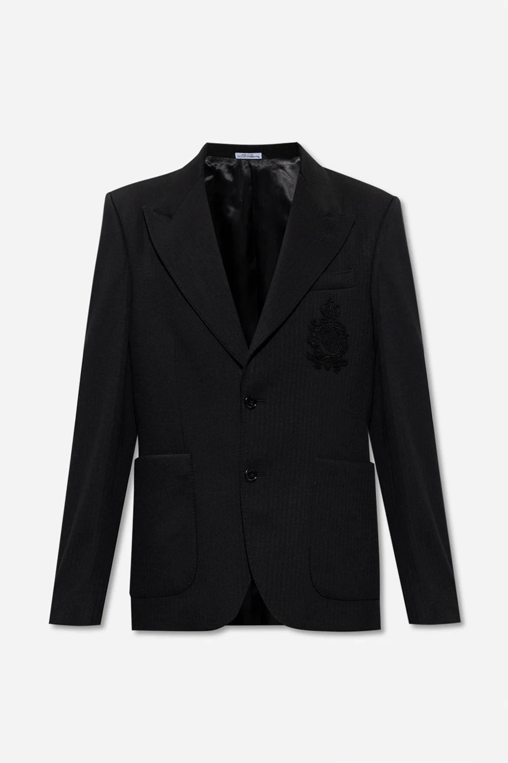 Jednorzędowa marynarka z logo