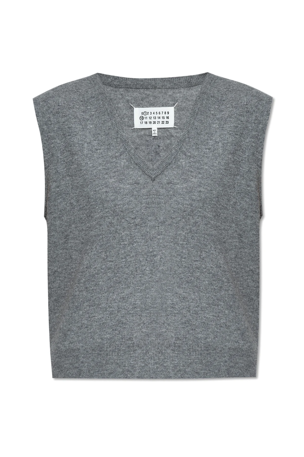 Wollweste mit V-Ausschnitt