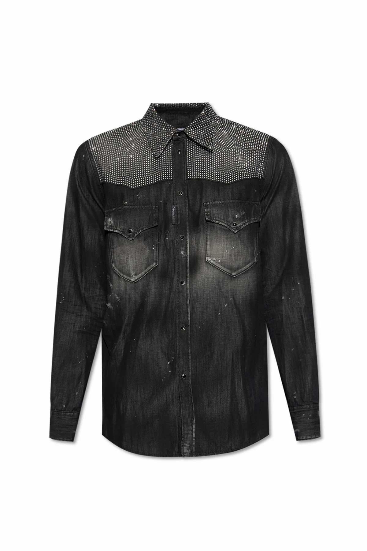 Shirt with crystals