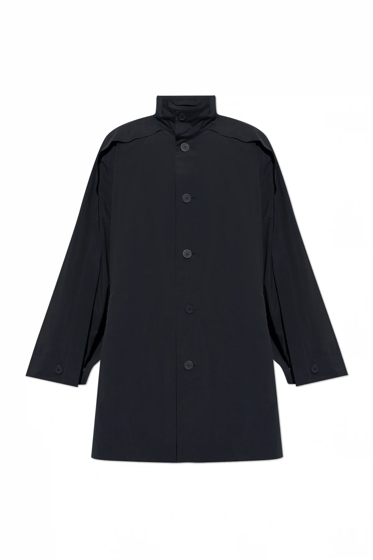 Issey Miyake Homme Plisse Mantel mit Stehkragen