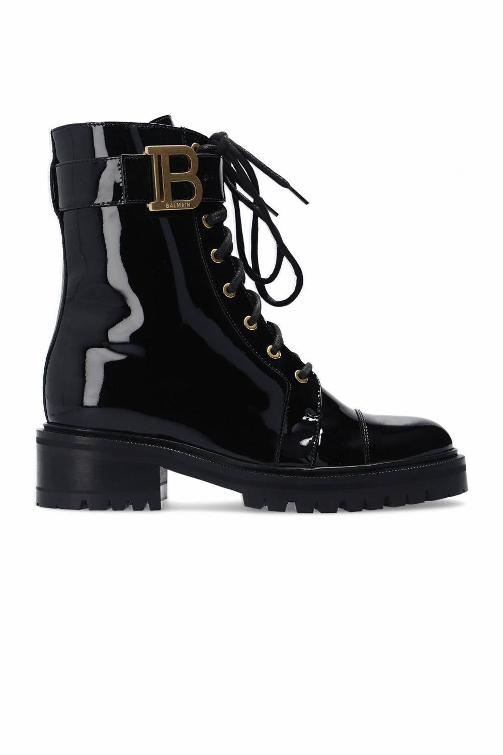 ‘Rangers’ patent leather boots