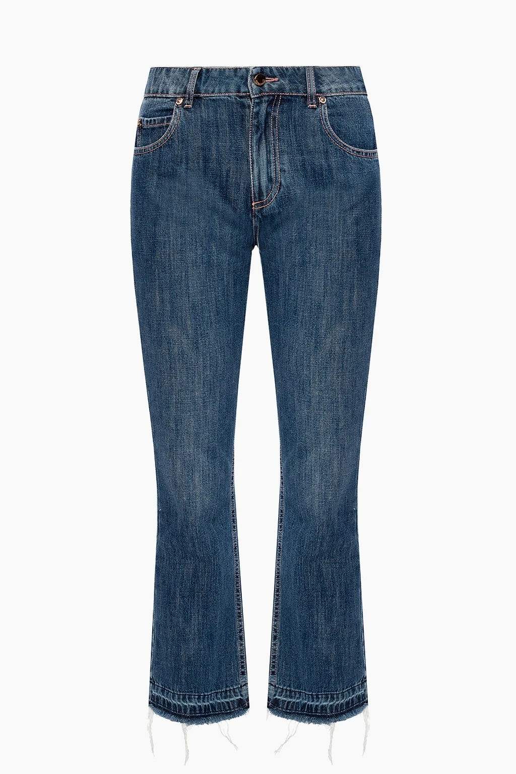 Jeansy z rozszerzanymi nogawkami