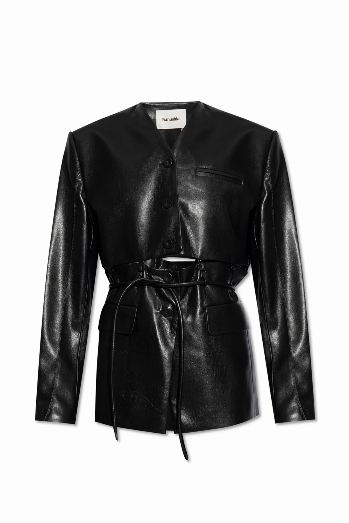 Kurtka z wegańskiej skóry 'Maida’