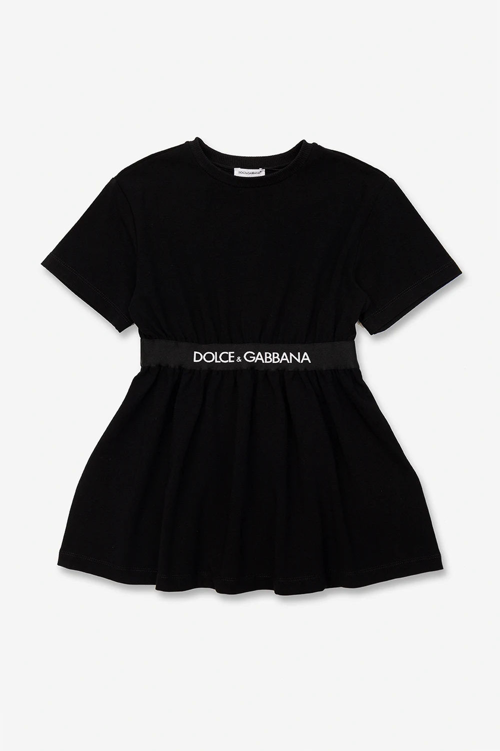 Cotton dress with logo