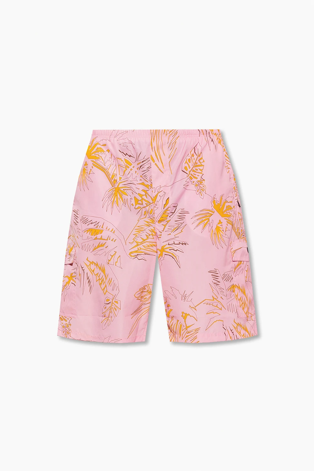 Swimming shorts with palm motif