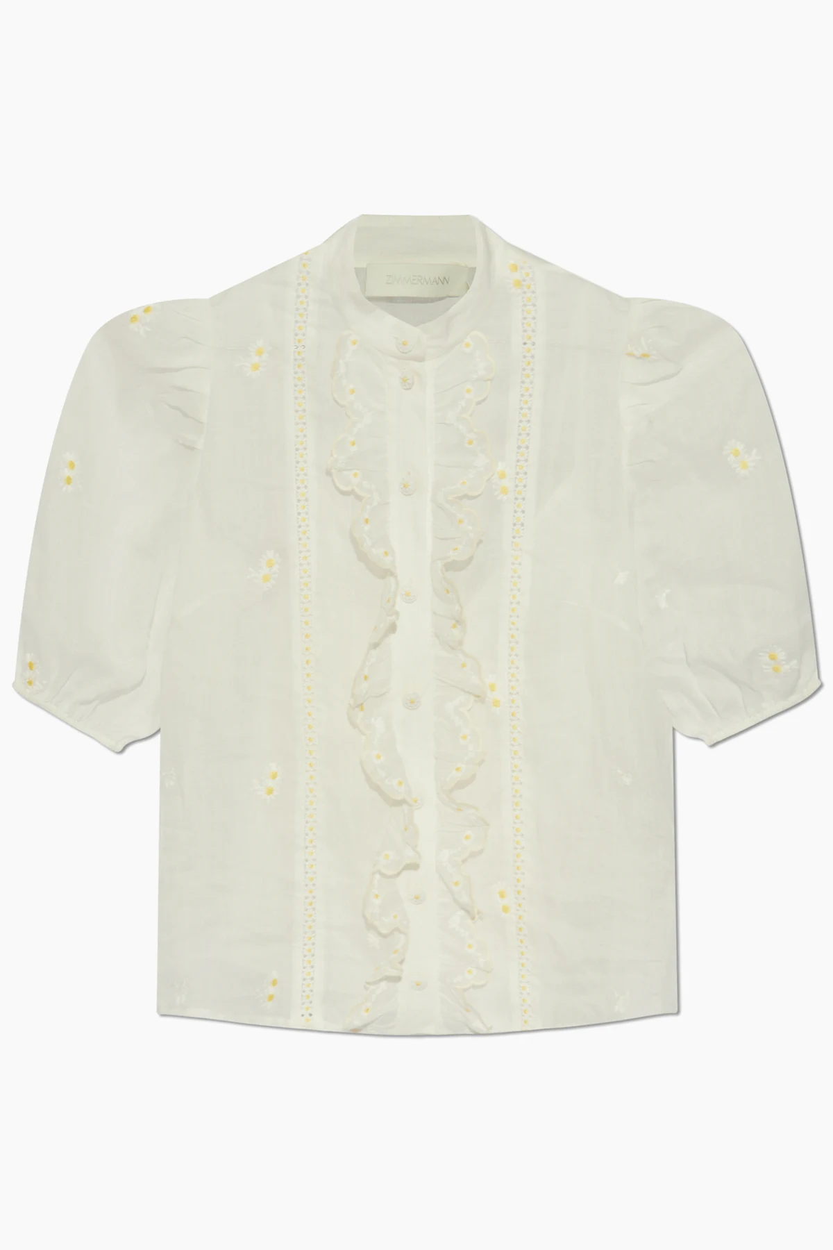 Shirt with daisy motif