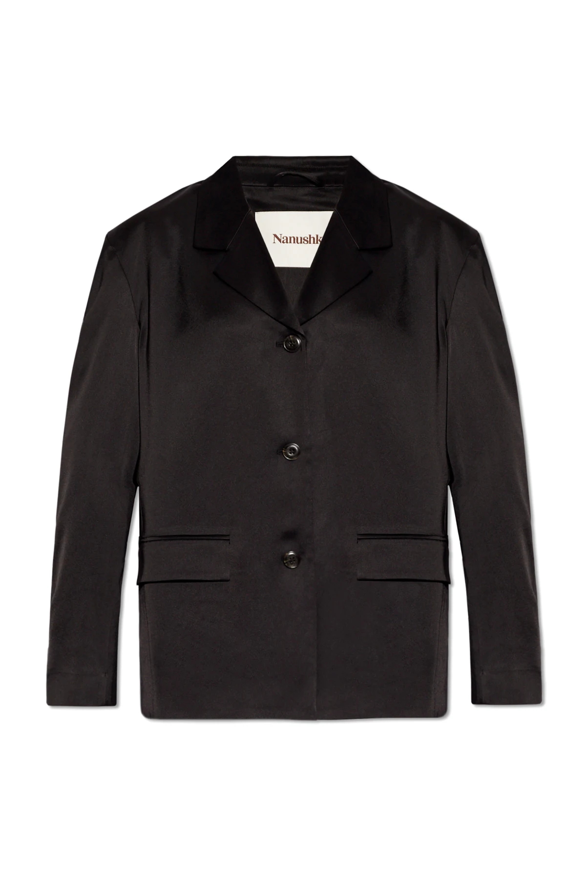 ‘Patri’ satin blazer