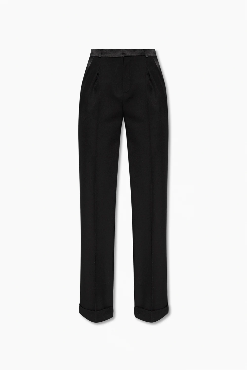Trousers with satin panels