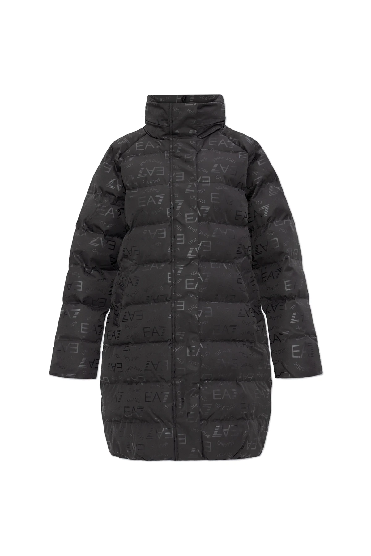 Gefütterte Jacke mit aufgedrucktem Monogramm