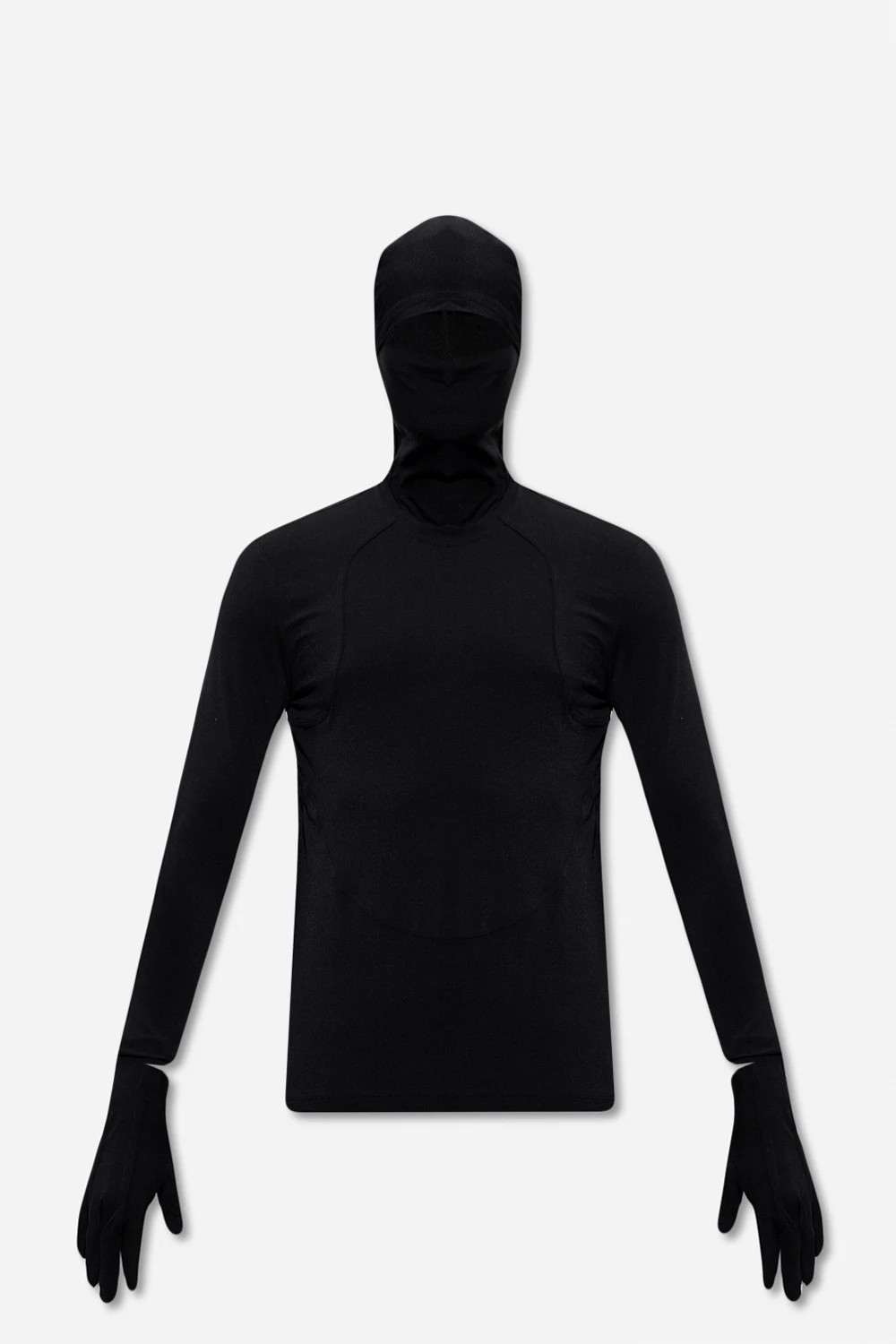 T-shirt z kominiarką i rękawiczkami