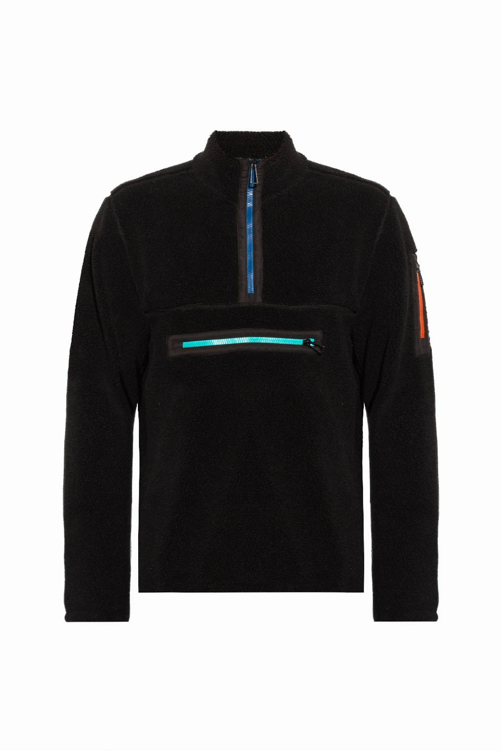 Sweatshirt with funnel neck
