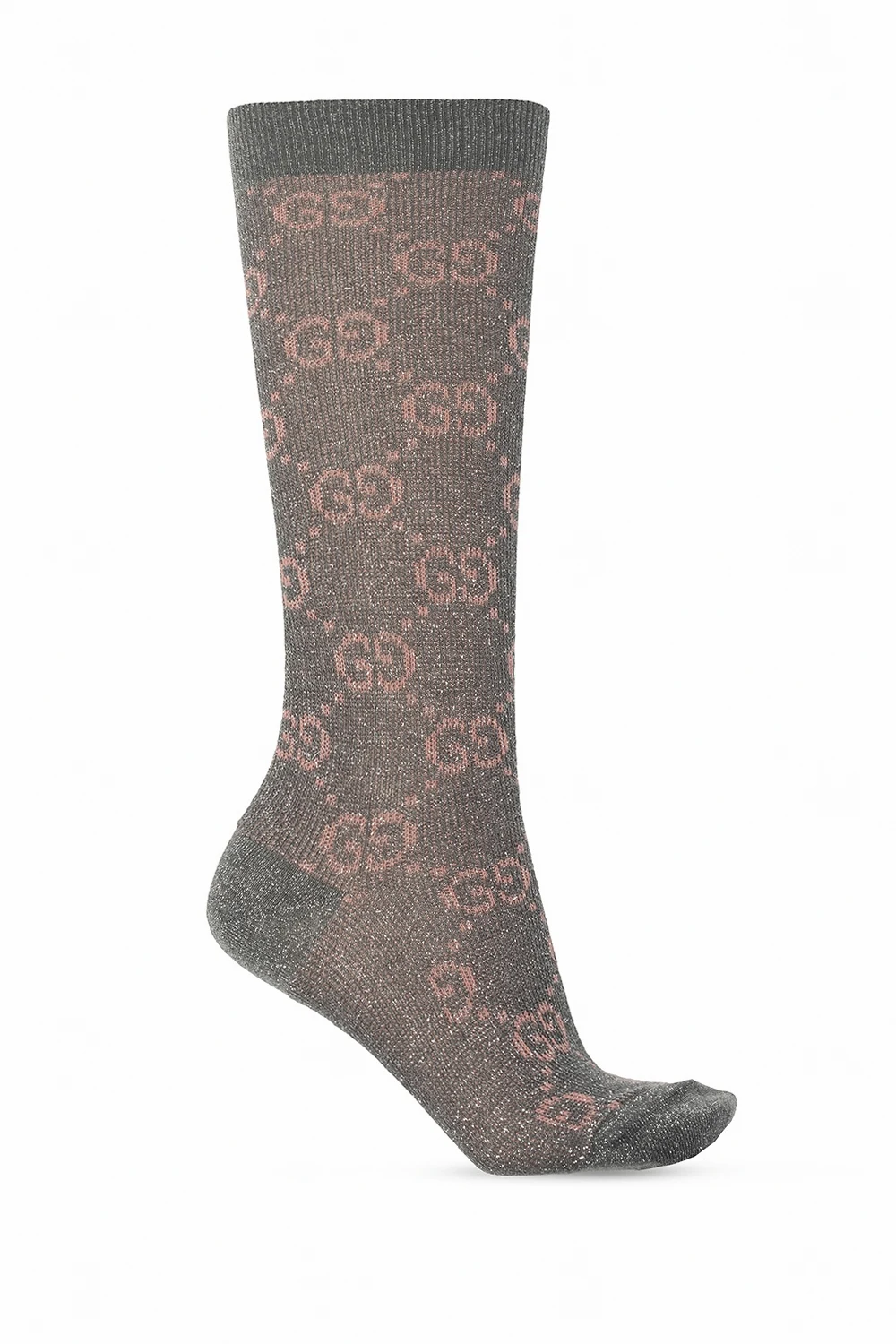 Logo-embroidered knee-high socks